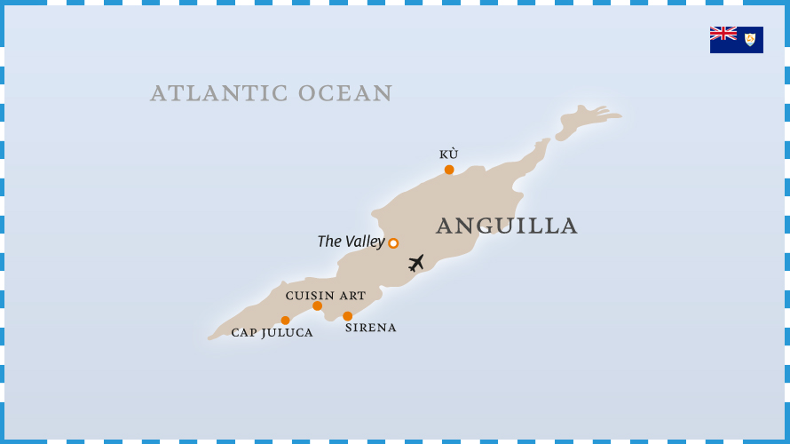 Mappa Anguilla