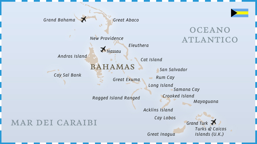 Mappa Bahamas