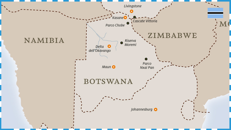 Mappa Botswana